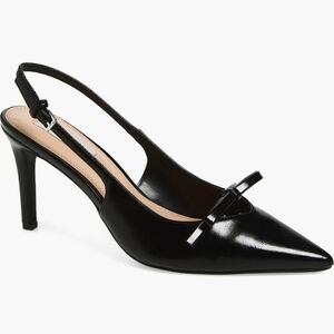 Chic Black Slingback Heels